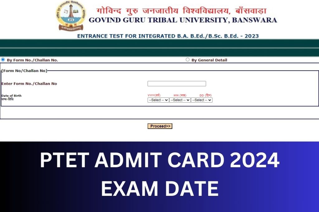 PTET Admit Card 2024, Exam Date, Hall Ticket Download Link