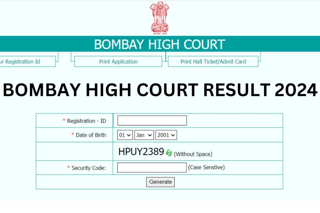 Bombay High Court Result 2024, Cut Off Marks, Merit List Download 