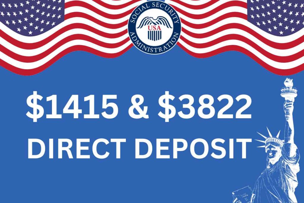 $1415 & $3822 Direct Deposit May 2024